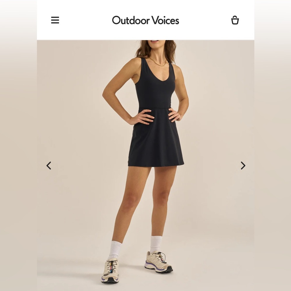 White Outdoor Voices Volley Dress XL white NWOT
